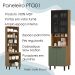 Paneleiro 4 Portas MDF 70 cm Tosc PTO01 Freijo Jade MXM