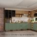 Paneleiro 4 Portas MDF 70 cm Tosc PTO01 Freijo Jade MXM