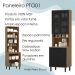 Paneleiro 4 Portas MDF 70 cm Tosc PTO01 Freijo Nero MXM