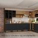 Paneleiro 4 Portas MDF 70 cm Tosc PTO01 Freijo Nero MXM