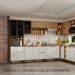 Paneleiro 4 Portas MDF 70 cm Tosc PTO01 Freijo Off White MXM