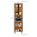 Paneleiro 4P Vidro 220x60 cm 12635 Raven Freijo Off White PLN