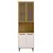 Paneleiro 4P Vidro 228x70 cm Cria J00156 Freijo Off White PLN