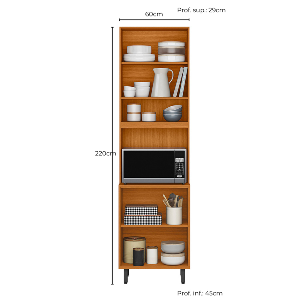 Paneleiro Duplo 2P 220 cm 12636 Raven Freijo Off White PLN