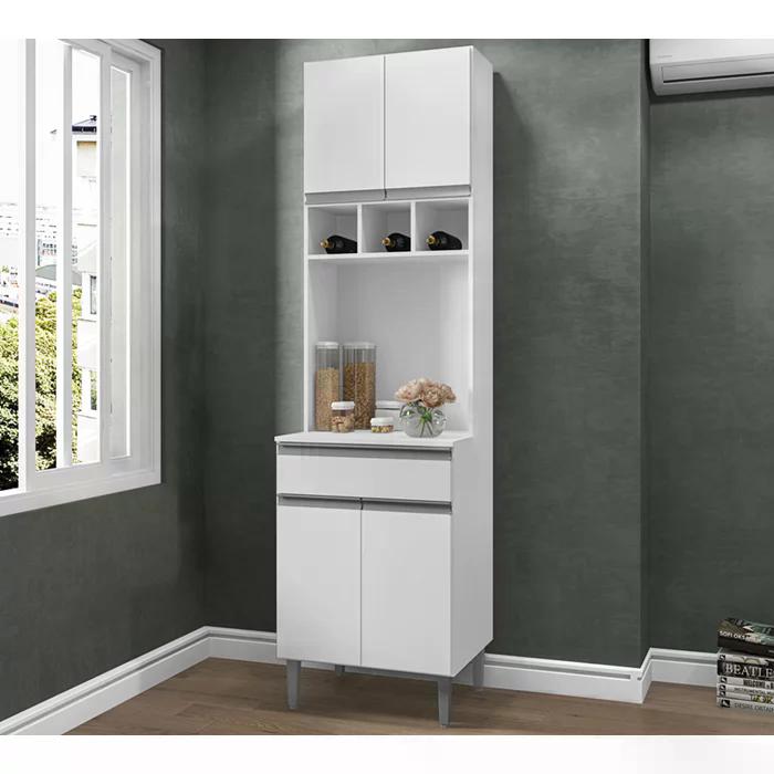 Paneleiro Duplo 4 Portas 61cm Andreia Branco REAJL Moveis