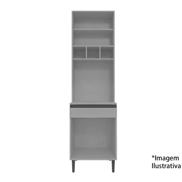 Paneleiro Duplo 4 Portas 61cm Andreia Preto REAJL Moveis
