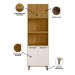Paneleiro Torre Quente 228x70 cm Cria J00155 Freijo Off White PLN