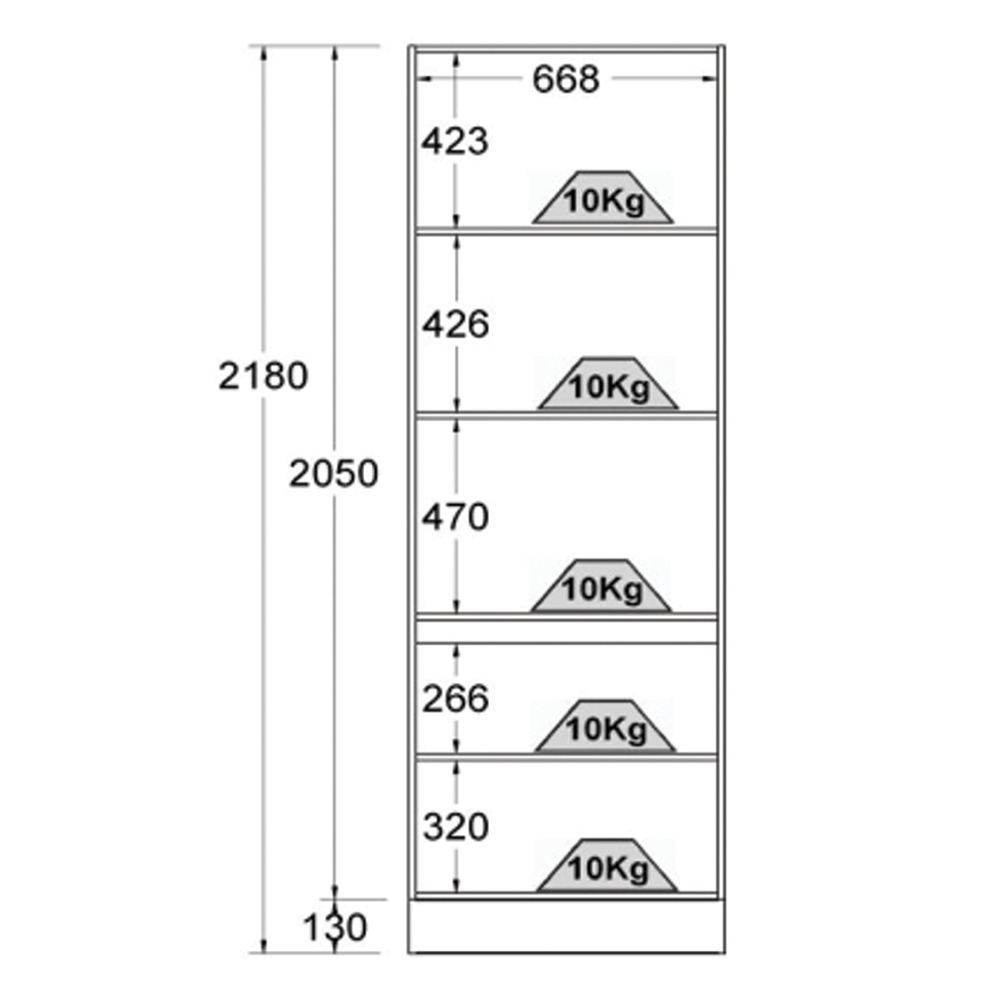 Paneleiro Torre Quente 4 Portas 218 cm CD384 Branco Dtall