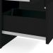 Penteadeira Escrivaninha 7 Gavetas 118 cm PE100 Preto Dtall