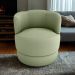 Poltrona Base Giratoria Marselha Boucle F494 Oliva Milani Store