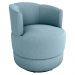 Poltrona Base Giratoria Marselha Boucle F495 Azul Milani Store