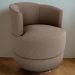 Poltrona Base Giratoria Marselha Boucle F498 Marrom Milani Store