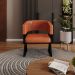 Poltrona Decorativa Mirela Pes Metal Corino New Dallas VConcept