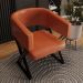 Poltrona Decorativa Mirela Pes Metal Corino New Dallas VConcept