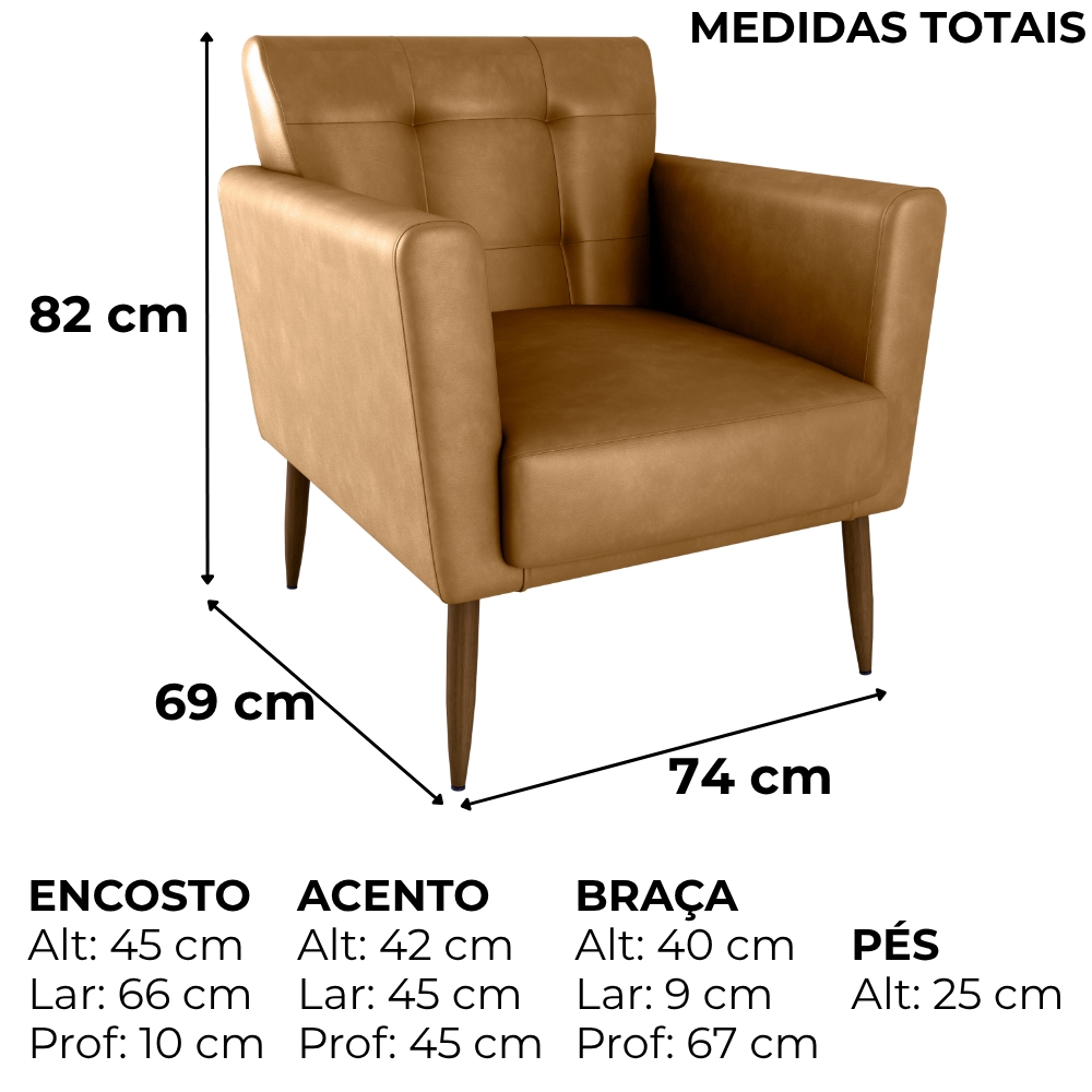 Poltrona Decorativa Pes Palito Cancun Corino Frankfurt Whisk Milani Store