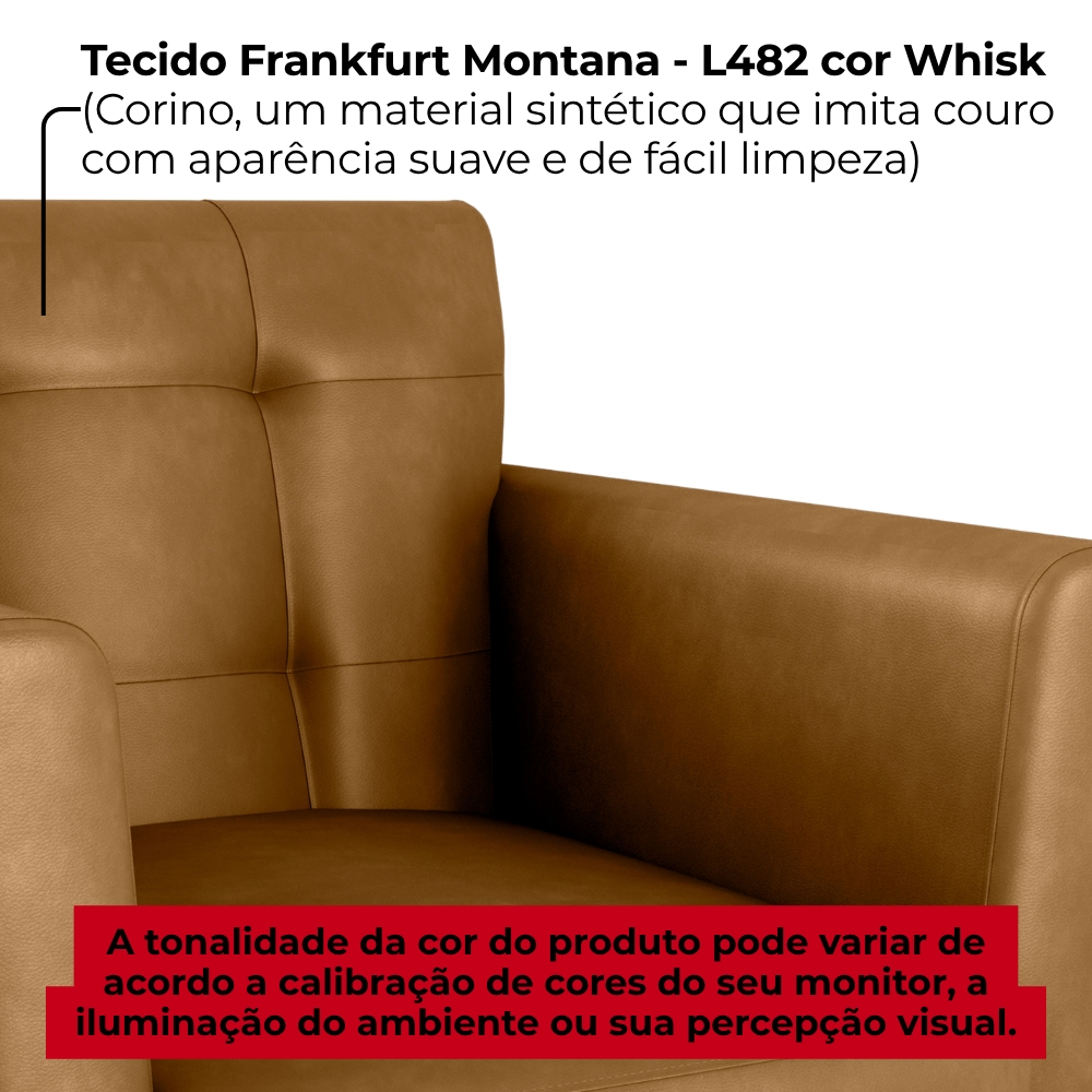 Poltrona Decorativa Pes Palito Cancun Corino Frankfurt Whisk Milani Store