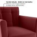 Poltrona Decorativa Pes Palito Cancun Veludo E432 Vermelho Milani Store