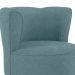 Poltrona Decorativa Pes Palito Savana Boucle Azul Milani Store