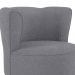 Poltrona Decorativa Pes Palito Savana Boucle Cinza Milani Store