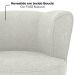Poltrona Decorativa Pes Palito Savana Boucle Natural Milani Store
