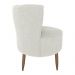 Poltrona Decorativa Pes Palito Savana Boucle Natural Milani Store
