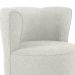 Poltrona Decorativa Pes Palito Savana Boucle Natural Milani Store
