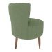 Poltrona Decorativa Pes Palito Savana Boucle Oliva Milani Store