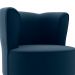Poltrona Decorativa Pes Palito Savana Veludo Azul Milani Store