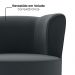 Poltrona Decorativa Pes Palito Savana Veludo Cinza Milani Store
