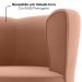 Poltrona Decorativa Pes Palito Savana Veludo Inca Ferrugem Milani Store