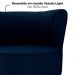 Poltrona Decorativa Pes Palito Savana Veludo Light Azul Milani Store