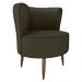 Poltrona Decorativa Pes Palito Savana Veludo Light Marrom Claro Milani Store