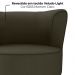 Poltrona Decorativa Pes Palito Savana Veludo Light Marrom Claro Milani Store