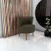 Poltrona Decorativa Pes Palito Savana Veludo Light Marrom Claro Milani Store