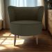 Poltrona Decorativa Pes Palito Savana Veludo Light Marrom Claro Milani Store