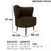 Poltrona Decorativa Pes Palito Savana Veludo Light Marrom Milani Store