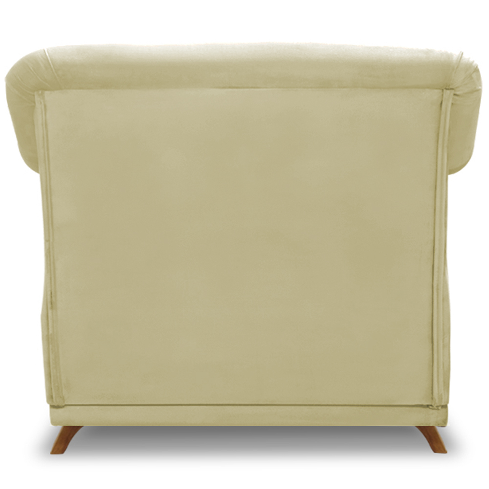 Poltrona Decorativa Retro Polo Com Almofada Suede 1100 Ezz