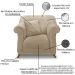 Poltrona Decorativa Retro Polo Com Almofada Suede 1101 Ezz