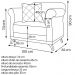Poltrona Decorativa Retro Polo Com Almofada Suede 1101 Ezz