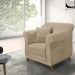 Poltrona Decorativa Retro Polo Com Almofada Suede 1101 Ezz