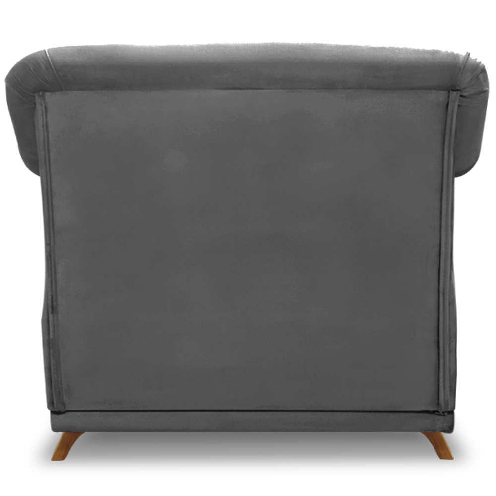 Poltrona Decorativa Retro Polo Com Almofada Suede 1104 Ezz