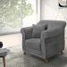 Poltrona Decorativa Retro Polo Com Almofada Suede 1104 Ezz