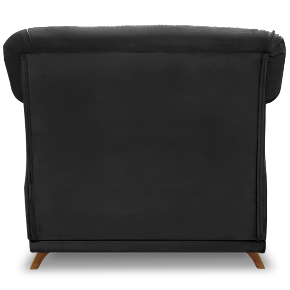 Poltrona Decorativa Retro Polo Com Almofada Suede 1105 Ezz