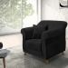 Poltrona Decorativa Retro Polo Com Almofada Suede 1105 Ezz