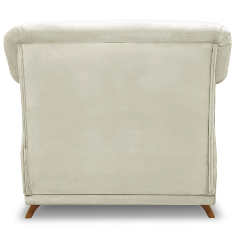 Poltrona Decorativa Retro Polo Com Almofada Veludo 2221 Ezz