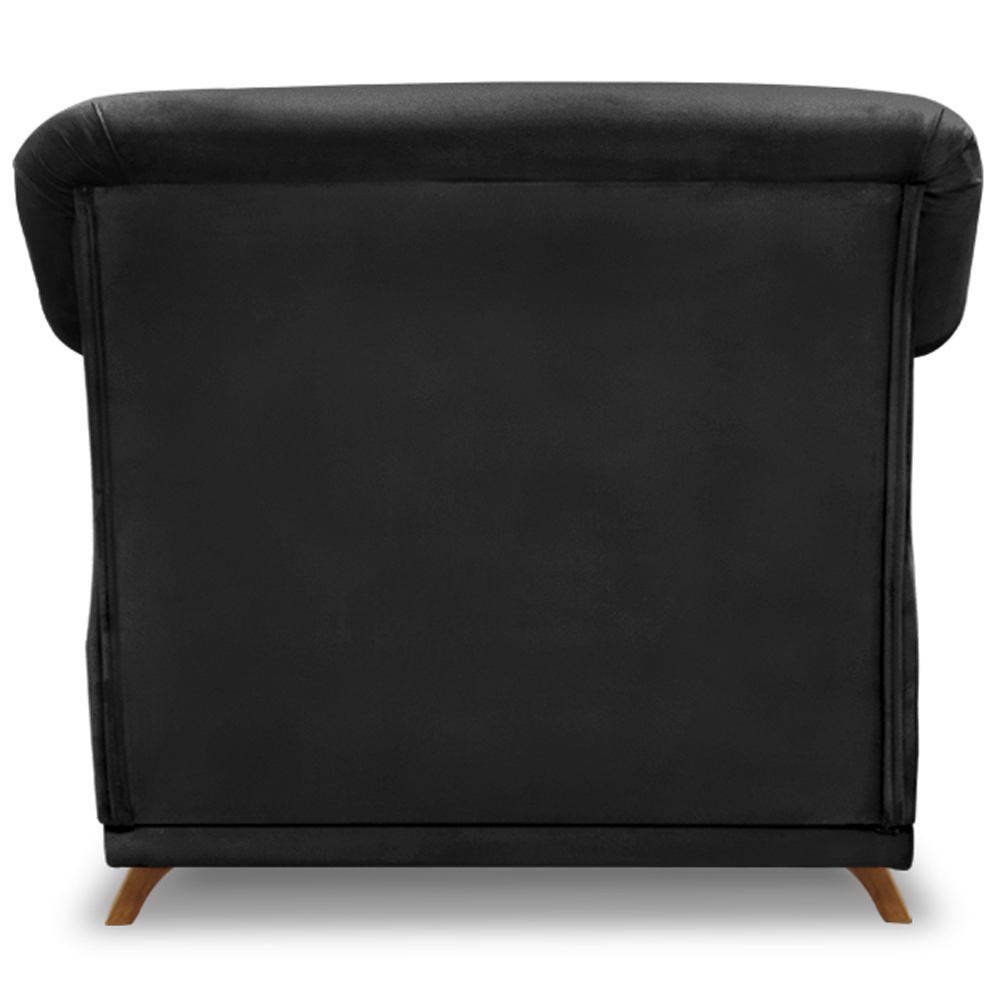 Poltrona Decorativa Retro Polo Com Almofada Veludo 2237 Ezz