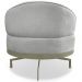 Poltrona Giratoria Glamour 704 Organica Linho Boucle 3302 Ezz