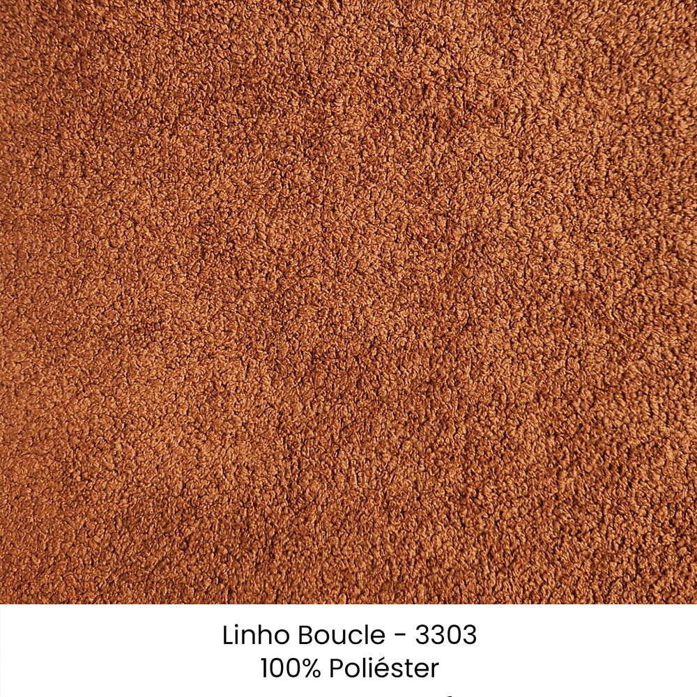 Poltrona Giratoria Glamour 704 Organica Linho Boucle 3303 Ezz