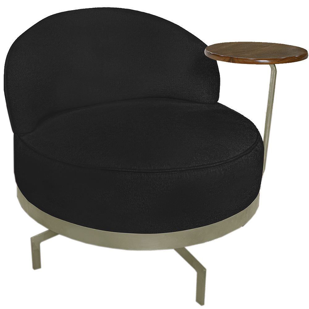 Poltrona Giratoria Glamour 704 Organica Linho Boucle 3304 Ezz