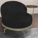 Poltrona Giratoria Glamour 704 Organica Linho Boucle 3304 Ezz